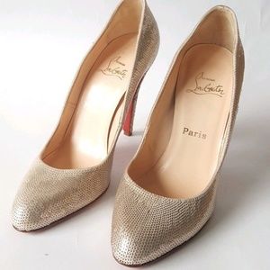 Christian Louboutin Decollete 868 Pail Sequin Pump